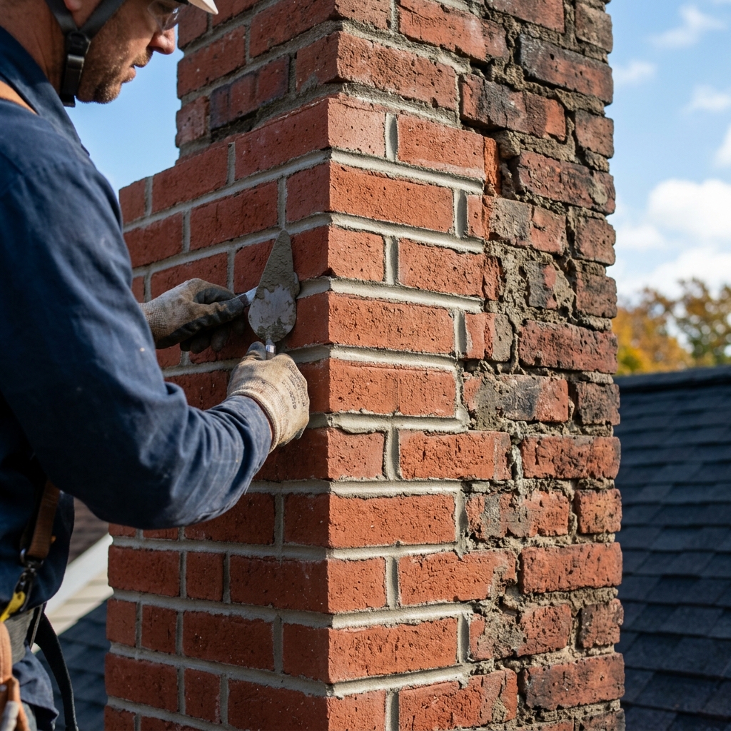 Precision Brick Chimney Mortar Repair Toledo